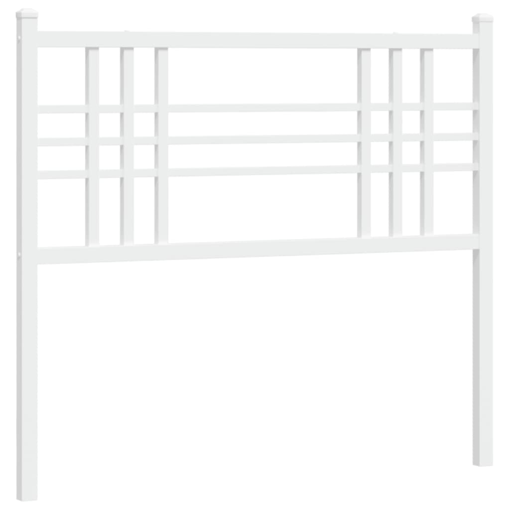Vidaxl cabecero de metal blanco 100 cm
