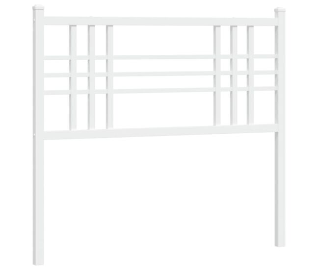 Vidaxl cabecero de metal blanco 100 cm