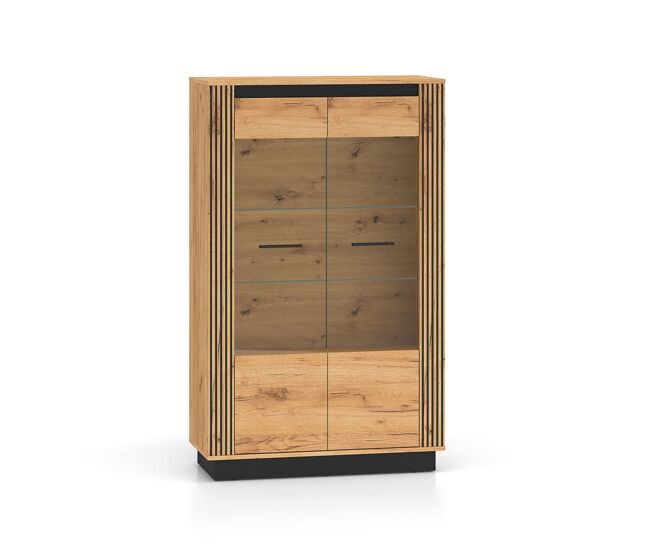 Vajillero 2 puertas solal madera y negro