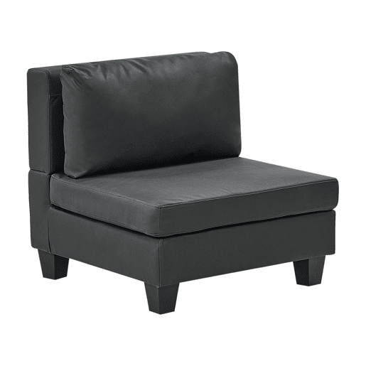 Poltrona modular UNSTAD Pele sintética Preto Poltrona modular UNSTAD Pele sintética Preto