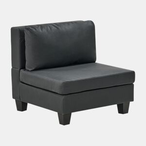 Poltrona modular UNSTAD Pele sintética Preto