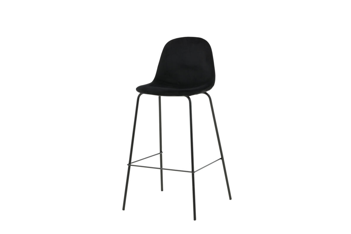 Taburete alto polar bs 1nos 42x43x105 negro