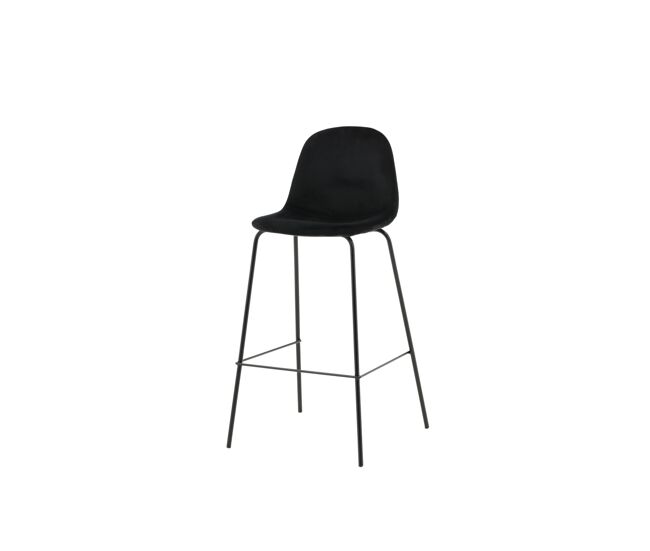 Taburete alto polar bs 1nos 42x43x105 negro