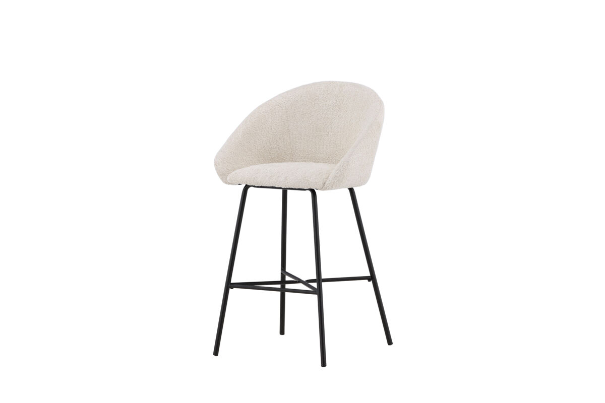 Taburete alto velvet bs 1nos 59x54x96 blanco