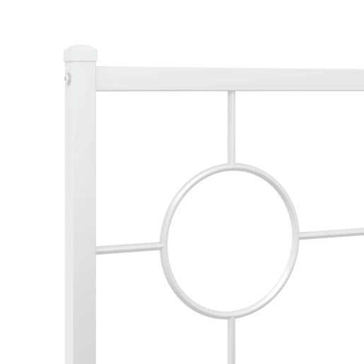 vidaXL Cabeceira de cama 80 cm metal branco vidaXL Cabeceira de cama 80 cm metal branco