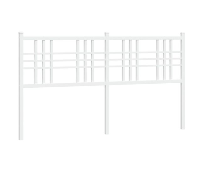 Vidaxl cabecero de metal blanco 160 cm