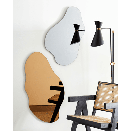 Espelho HERRY 46 cm 76 cm Cinzento Espelho HERRY 46 cm 76 cm Cinzento