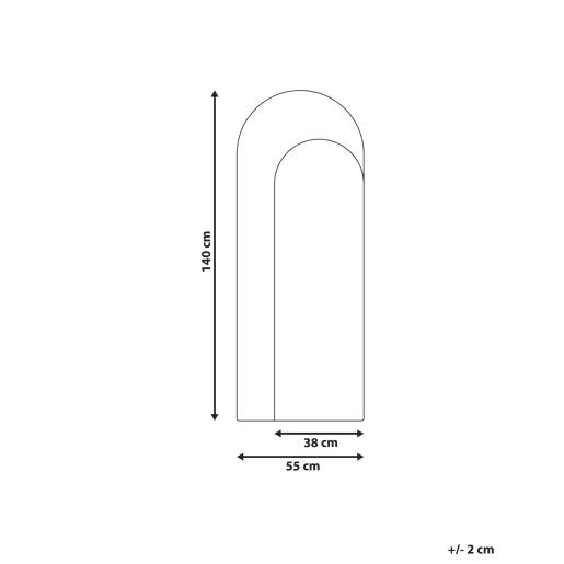 Espelho GROISES 55 cm 140 cm Laranja