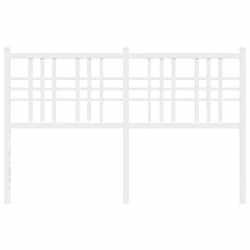 vidaXL Cabeceira de cama 120 cm metal branco vidaXL Cabeceira de cama 120 cm metal branco
