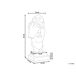 Beliani Figura decorativa PUUMALA Beliani Figura decorativa PUUMALA Gris