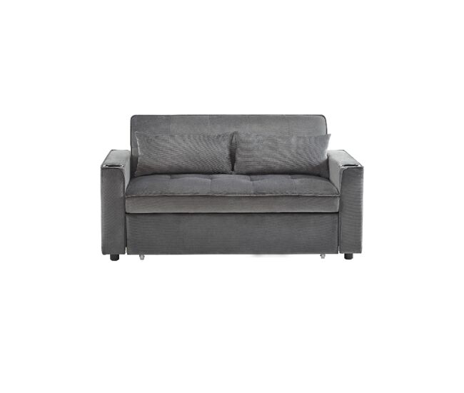 Sofá cama 2 plazas plegable de terciopelo