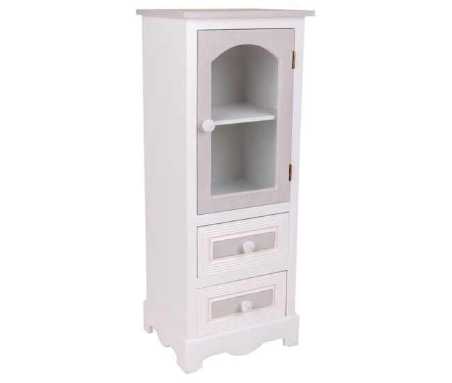 Vitrina alexandra house living madera mdf 26 x 80 x 32 cm