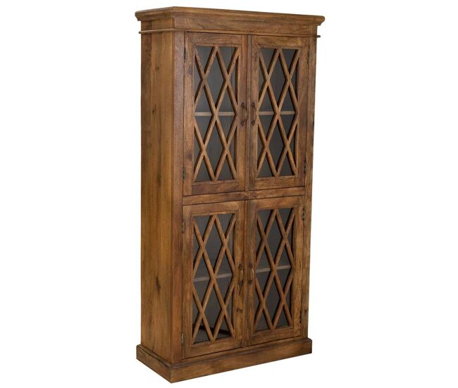 Vitrina alexandra house living madera vidrio 40 x 183 x 90 cm