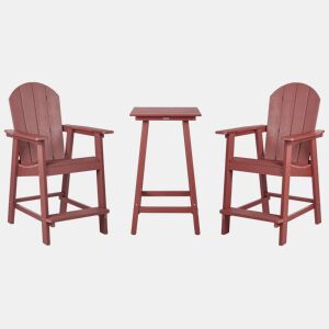 Beliani Conjunto bistrô ADIRONDACK
