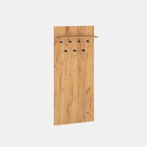Bengaleiro de parede 7 pegs 1 prateleira Nilo Wood