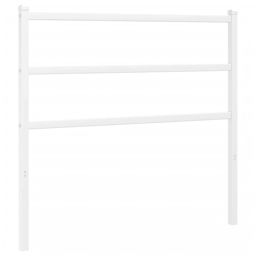 vidaXL Cabeceira de cama 100 cm metal branco vidaXL Cabeceira de cama 100 cm metal branco