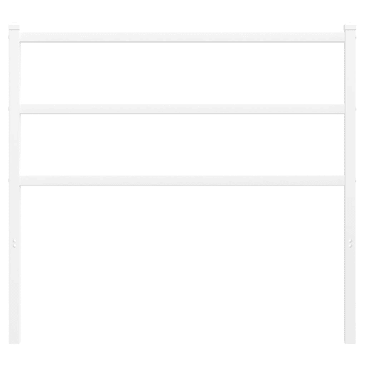 vidaXL Cabeceira de cama 100 cm metal branco vidaXL Cabeceira de cama 100 cm metal branco