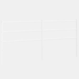 vidaXL Cabeceira de cama 200 cm metal branco
