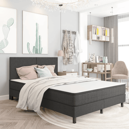 vidaXL Cabeceira de cama 180x200 cm tecido cinzento-escuro vidaXL Cabeceira de cama 180x200 cm tecido cinzento-escuro