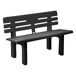 Banco exterior em PVC 110x52 Banco exterior em PVC 110x52 Antracita
