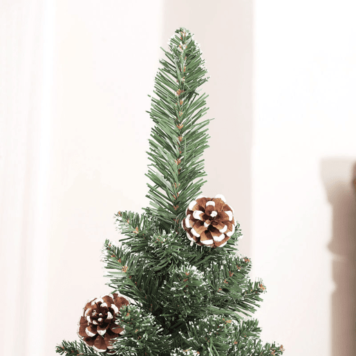 HOMCOM Árvore de Natal 150 cm Árvore de Natal Artificial com 395 Ramos e Suporte de Metal Árvore de Natal para Sala de Estar Interior Verde