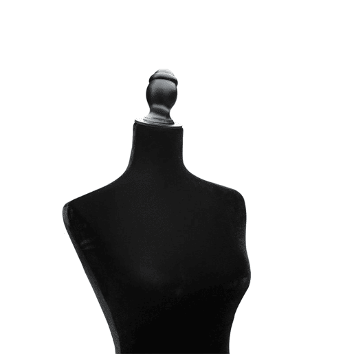 HOMCOM Manequim de Costura Feminino Manequim de Costura Ajustável a 130-168 cm com Tripé de Madeira para Fotografia de Moda Exposição de Roupas Preto
