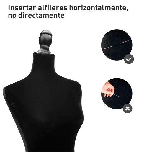 HOMCOM Manequim de Costura Feminino Manequim de Costura Ajustável a 130-168 cm com Tripé de Madeira para Fotografia de Moda Exposição de Roupas Preto