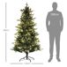 Árbol de Navidad Plástico, Acero HOMCOM, hogar - decoración Árbol de Navidad Plástico, Acero HOMCOM, hogar - decoración Verde