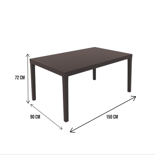 Mesa de jardim em PVC Mesa de jardim em PVC