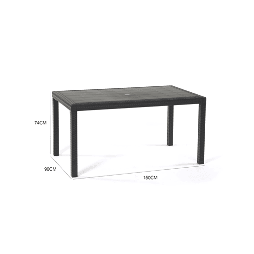 Mesa de jardim em PVC Mesa de jardim em PVC