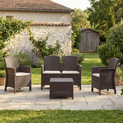 Sala de estar exterior em PVC