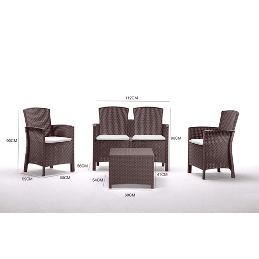 Sala de estar exterior em PVC