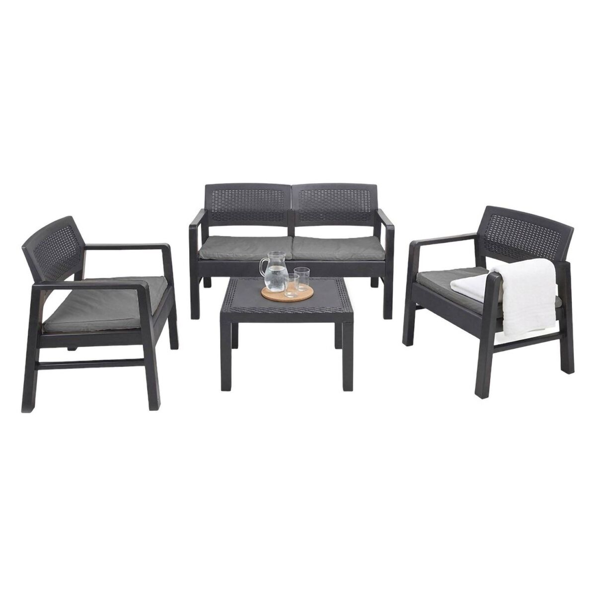 Sala de estar exterior em pvc
