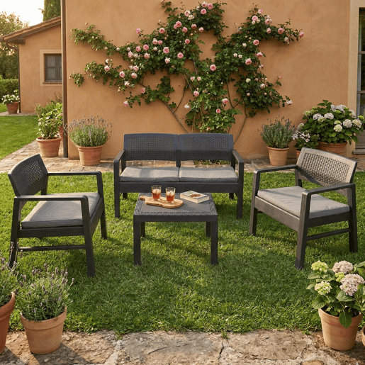 Sala de estar exterior em PVC Sala de estar exterior em PVC