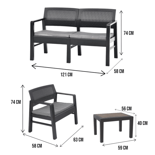 Sala de estar exterior em PVC Sala de estar exterior em PVC