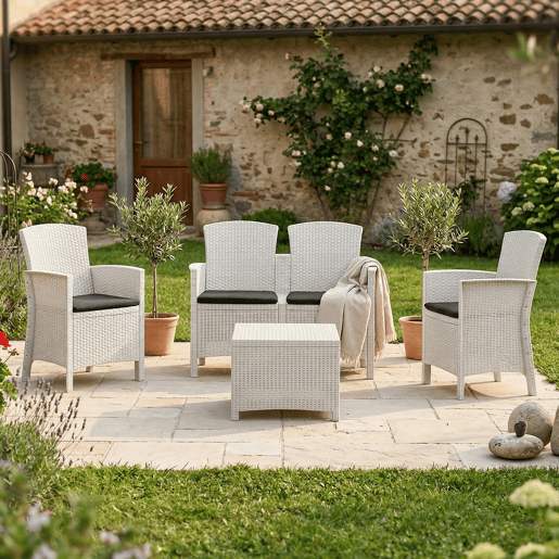 Sala de estar exterior em PVC Sala de estar exterior em PVC