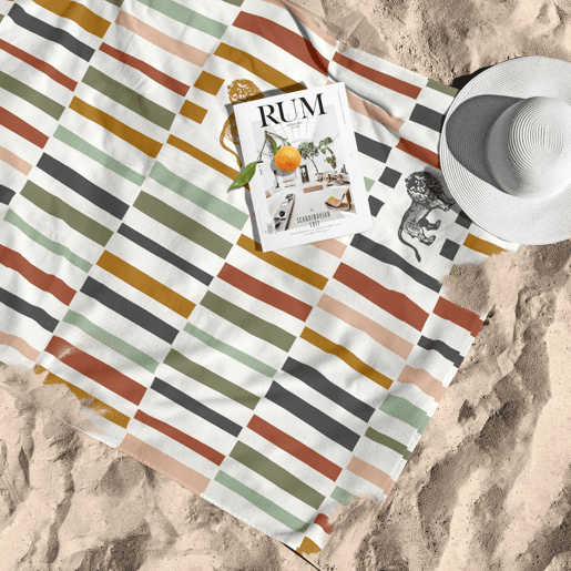 MARLEY - Toalha de praia - Microalgodão Premium - 75x150 cm - Fabricado na Espanha - RUNAWAY