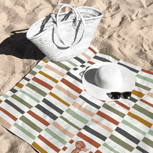 MARLEY - Toalha de praia - Microalgodão Premium - 75x150 cm - Fabricado na Espanha - RUNAWAY