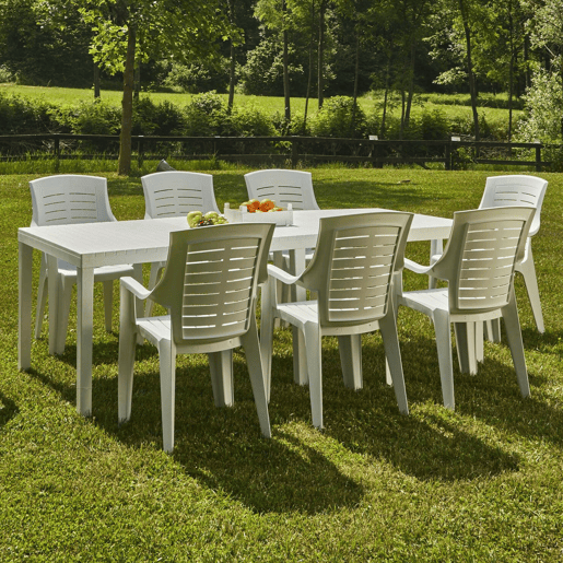 Mesa de jardim em PVC Mesa de jardim em PVC
