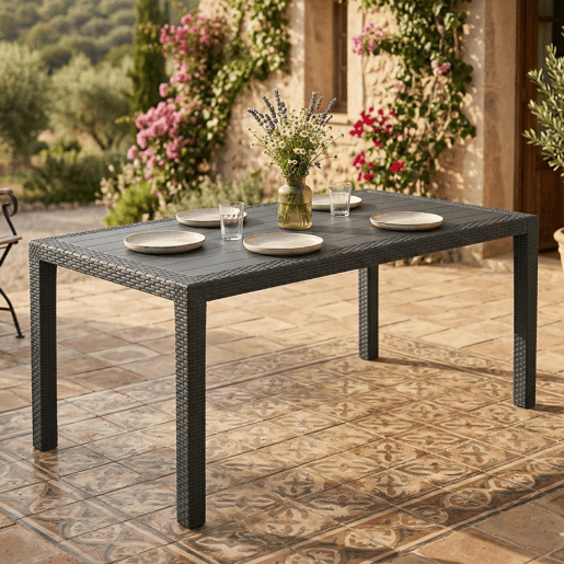 Mesa de jardim em PVC