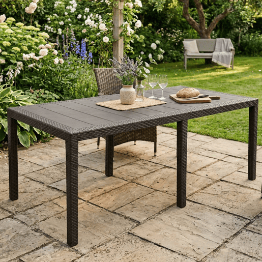 Mesa de jardim em PVC Mesa de jardim em PVC