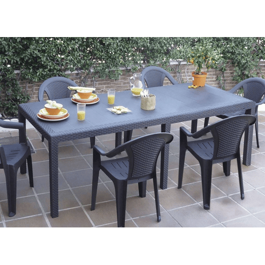 Mesa de jardim em PVC Mesa de jardim em PVC