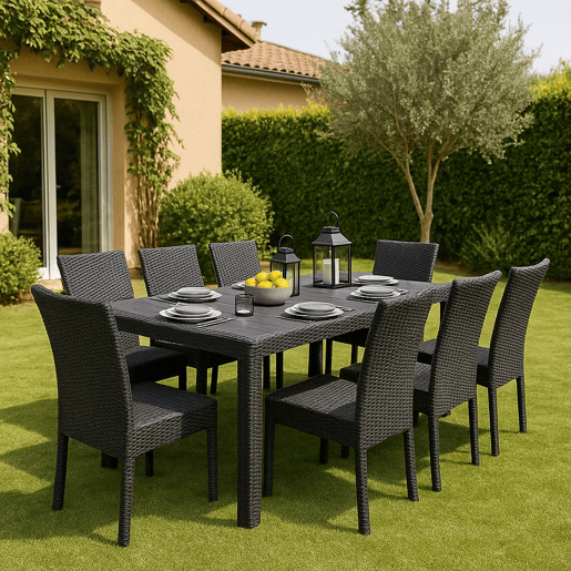 Mesa de jardim em PVC Mesa de jardim em PVC