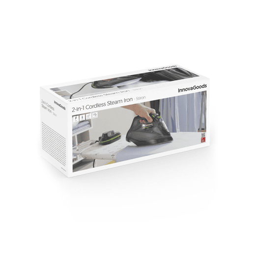 Ferro a Vapor Sem Fios 2 em 1 Stiron InnovaGoods 2400 W 20-30 gmin