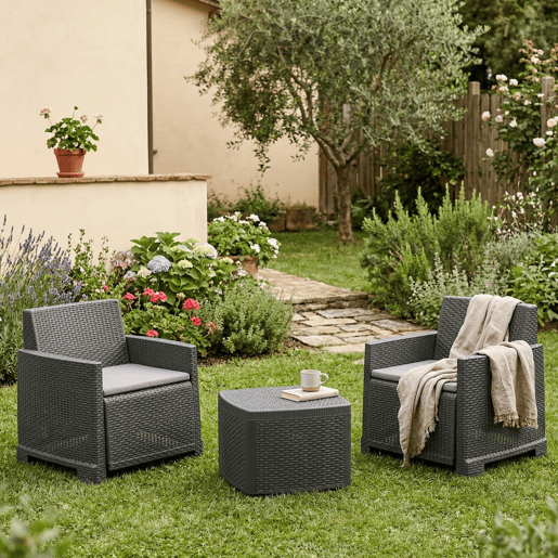 Sala de estar exterior em PVC
