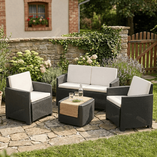 Sala de estar exterior em PVC Sala de estar exterior em PVC