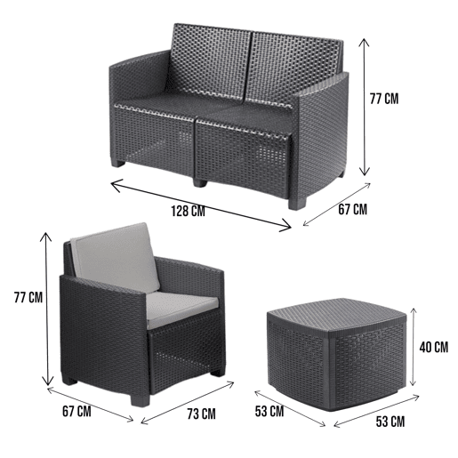 Sala de estar exterior em PVC Sala de estar exterior em PVC