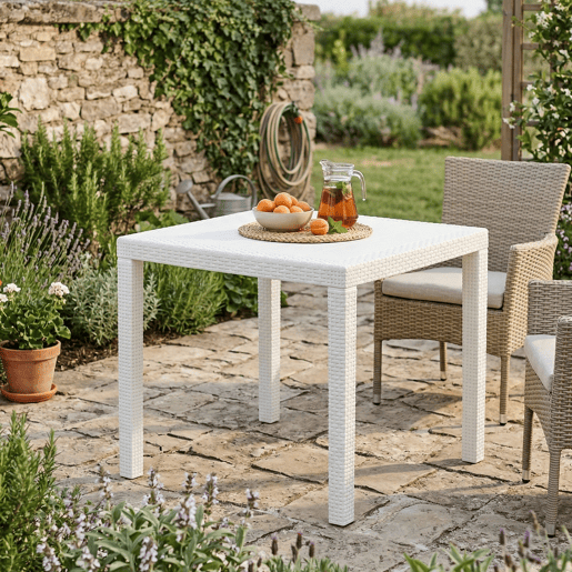 Mesa de jardim em PVC Mesa de jardim em PVC
