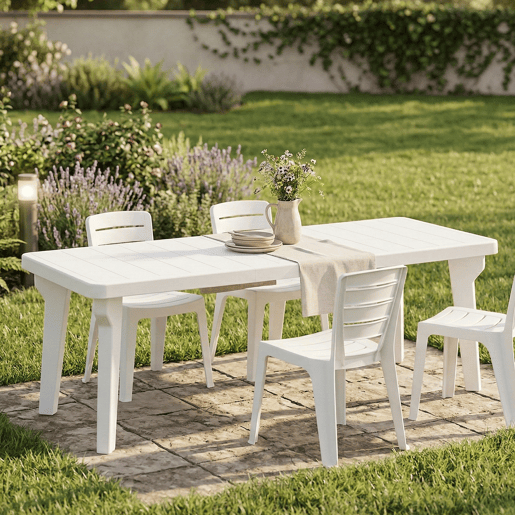 Mesa de jardim em PVC