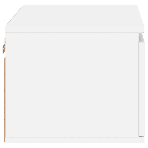 vidaXL Mesa de cabeceira de parede com luzes LED branco vidaXL Mesa de cabeceira de parede com luzes LED branco